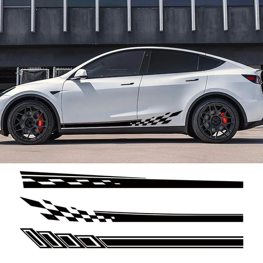 For Tesla Model Y Body Side Vinyl Side Decals Sticker Stripes