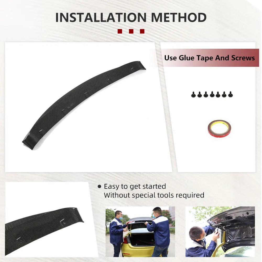 For BMW 6 Series F12 F13 Carbon Fiber Front Bumper Lip Spoiler