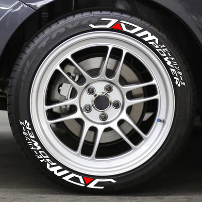 For Four Tires 8PCS Set 3D Thickened Pvc Japanese Tire Letter