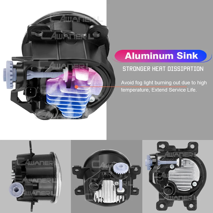 For Mitsubishi Outlander 2006-2019 X 30W H11 Angel Eye Fog
