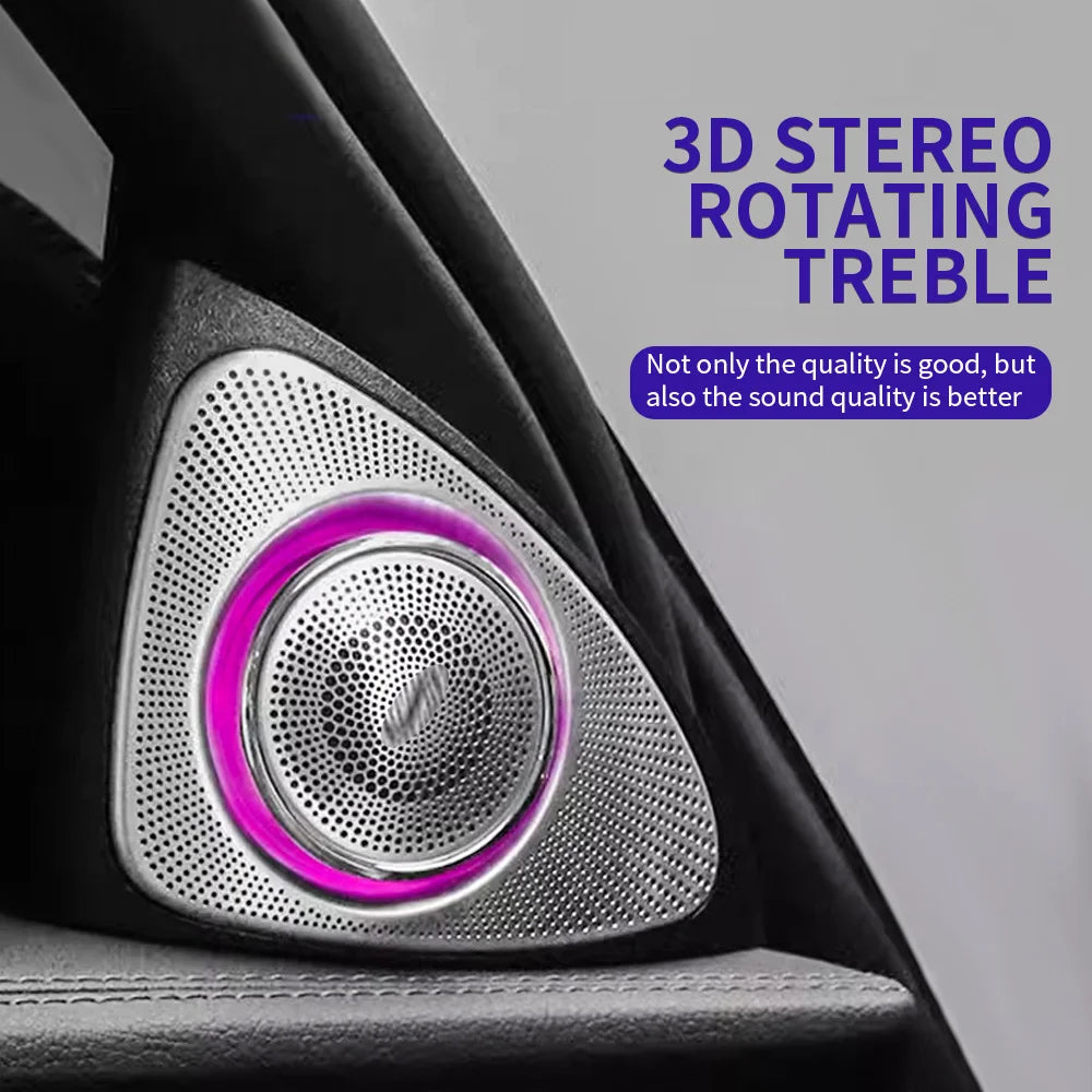 For Mercedes Benz W205 Glc X253 W213 W222 Ambient 3D Rotation