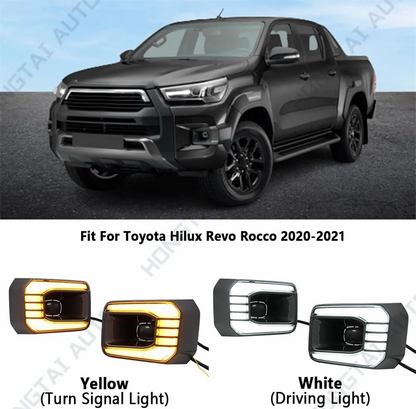 For Toyota Hilux Rocco 2020 2021 Daytime Running Drl Streamer