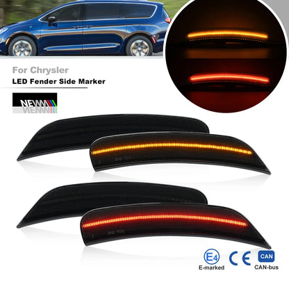 For Chrylser Pacifica 2017-2023 Voyager Minivans Smoked F R