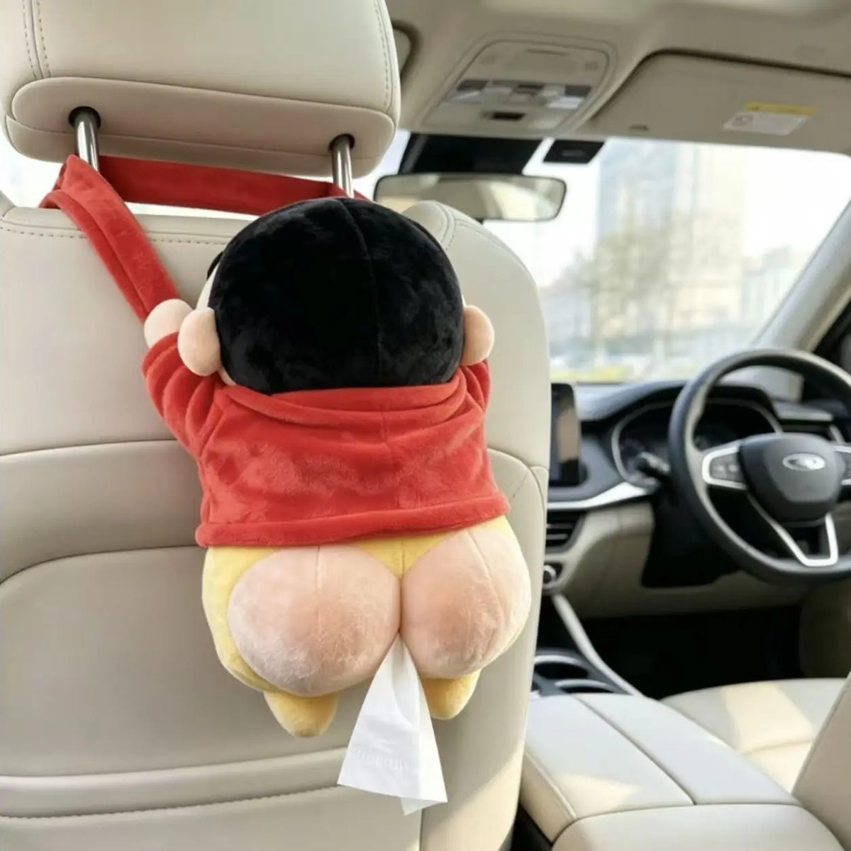 For Home Cute Lying Down Crayon Shin Chan Figurine Tissue Box