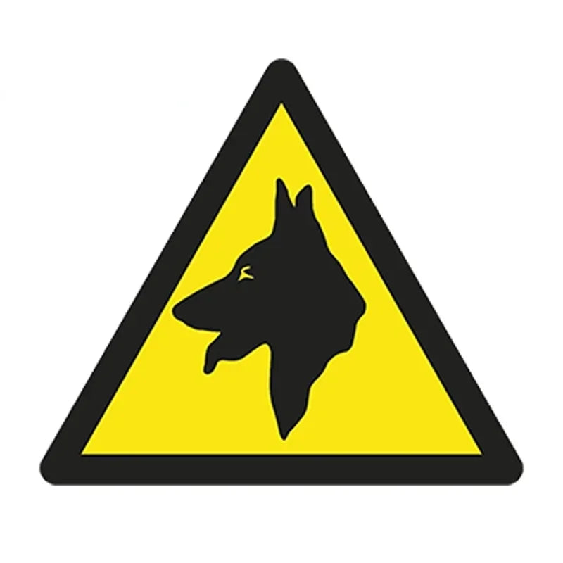 Personality Selling Police Dog Dangerous Sticker Caution Bumper