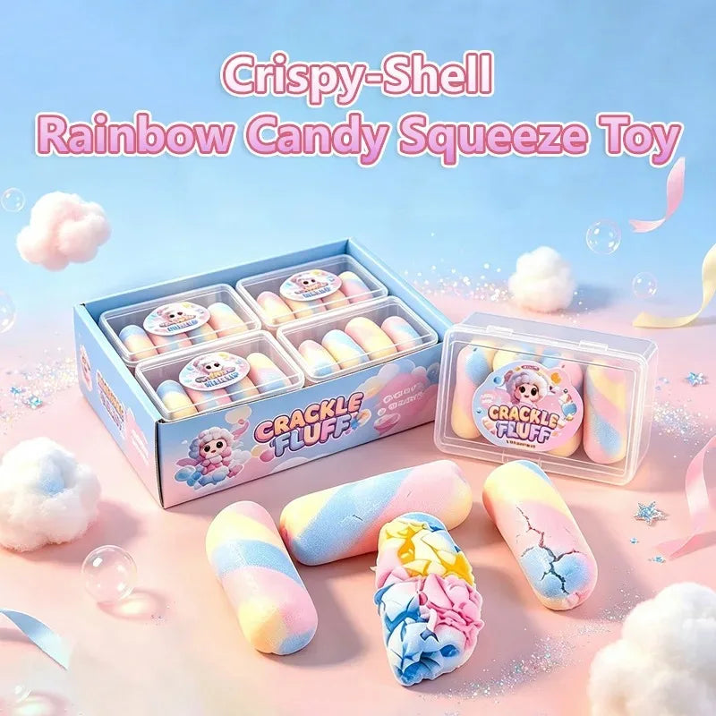 For Adult Gifts Crispy Squeeze Toys Rainbow Candy Handmade Ball