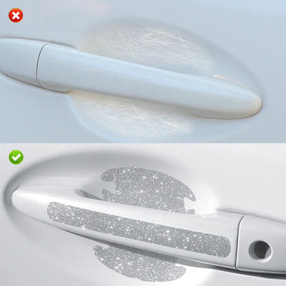 4X Door Bowl Handle Reflective Bling Sticker anti-scratch