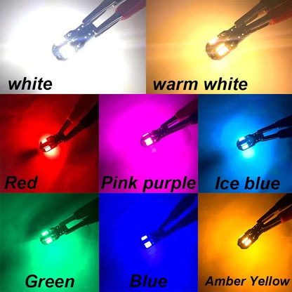 10PCS W5W T10 Bulbs Turn Signal Reading Brake Trunk