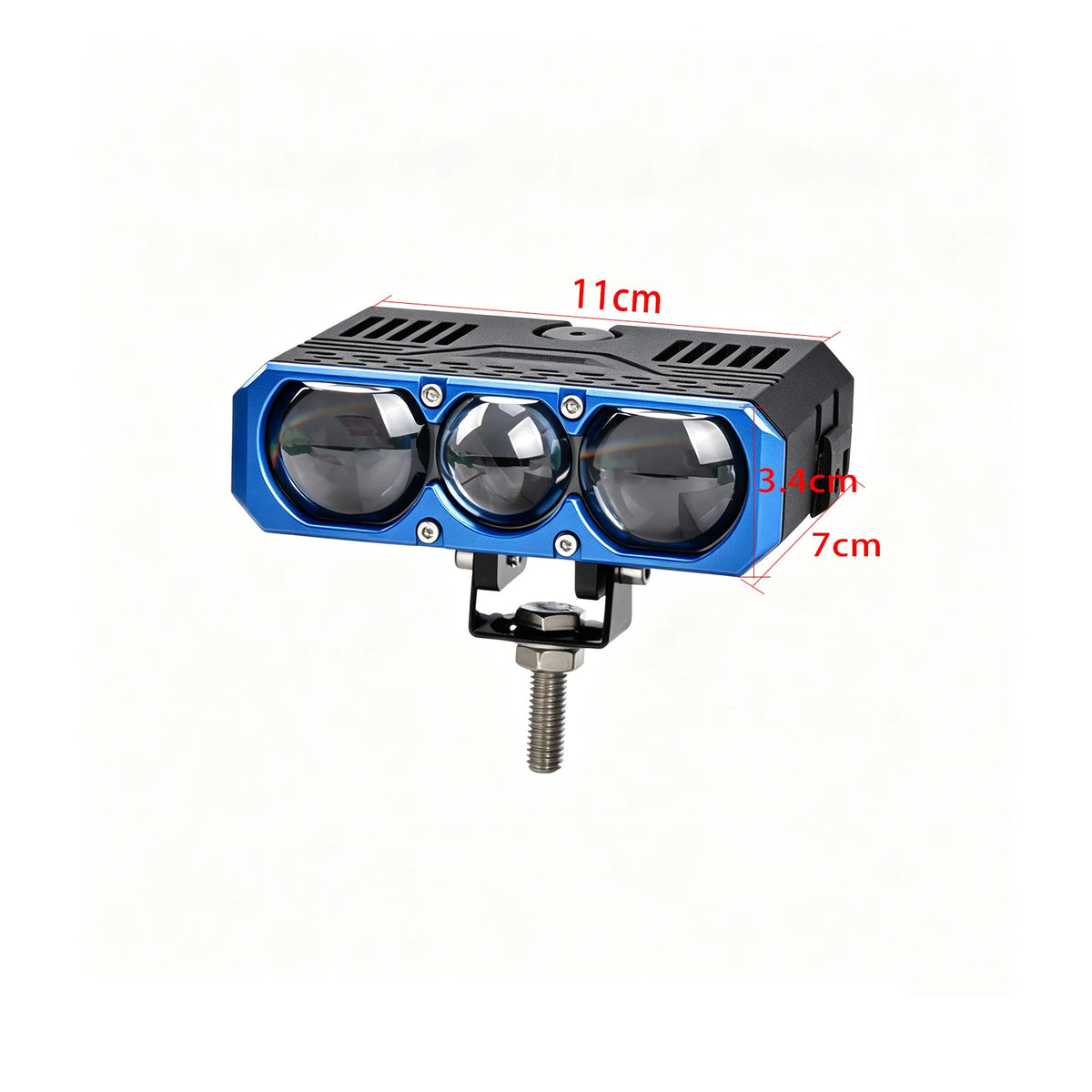 Triple Lens Spotlight 300W Solenoid Beam Switching Headlight