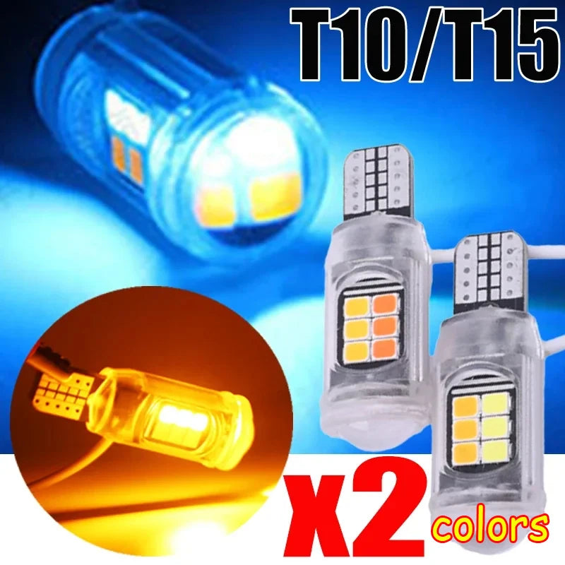 T15 Motorcycle high-brightness Width T10 two-color Turn Signal
