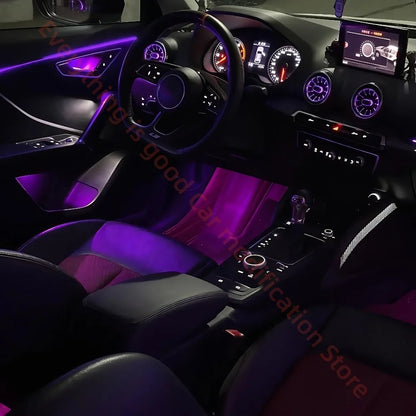 For Audi Q2 Q2L 2019+ Rhd Ambient Atmosphere Interior Lighting