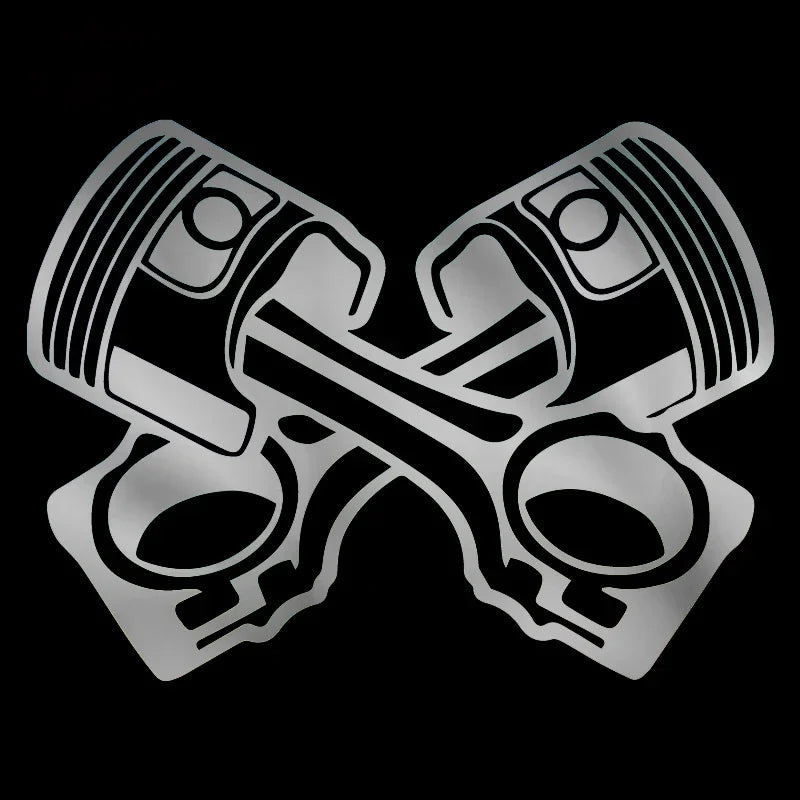 Sticker Engine Piston Pattern Motorcycle Stickers Supplies