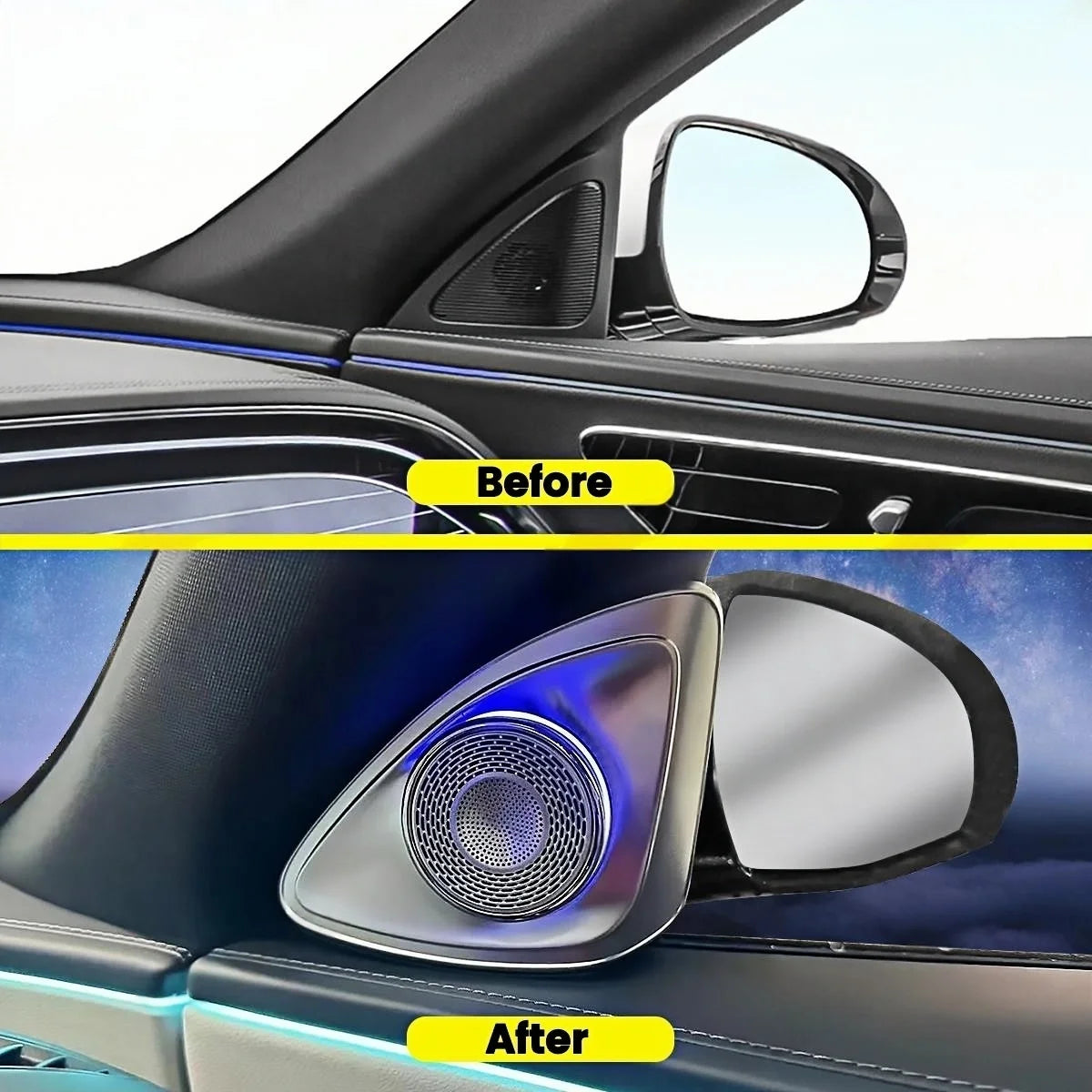 For Mercedes Benz W214 Colors 4D Rotating Tweeter Speaker E