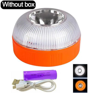 One spanish-made Emergency V16 Certified White Yellow Flashing