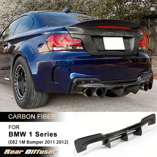 For BMW 1 Series E82 1M Rear Bumper Diffuser Lip Spoiler 2011