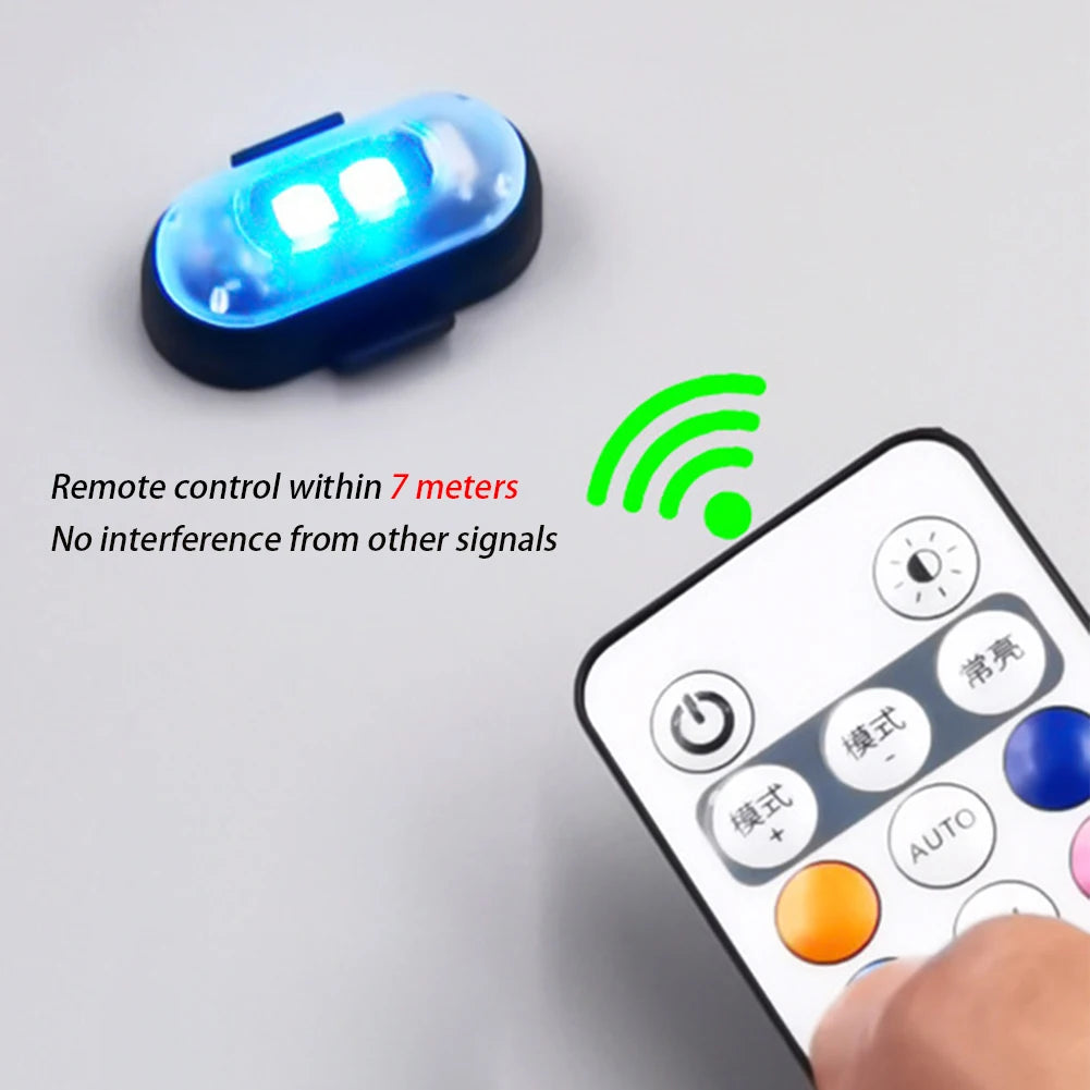 Colors RGB Strobe Motorcycle Flash Position Wireless Aircraft