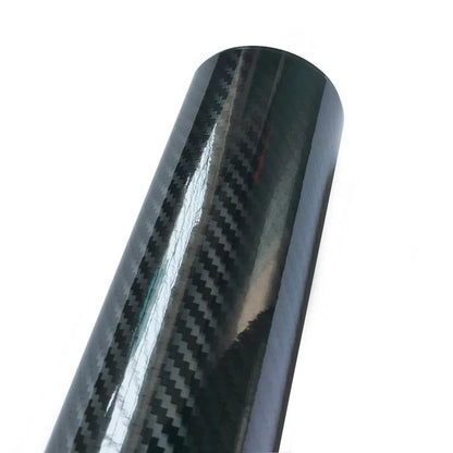 3D Carbon Fiber Black Vinyl Wrap Motorcycle Adhesive Pvc