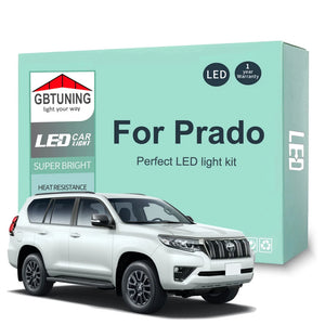 For Toyota Prado 90 120 150 Interior Bulb Kit 1996-2019 2020