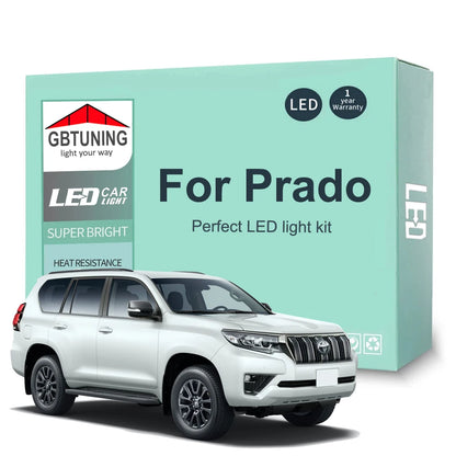 For Toyota Prado 90 120 150 Interior Bulb Kit 1996-2019 2020