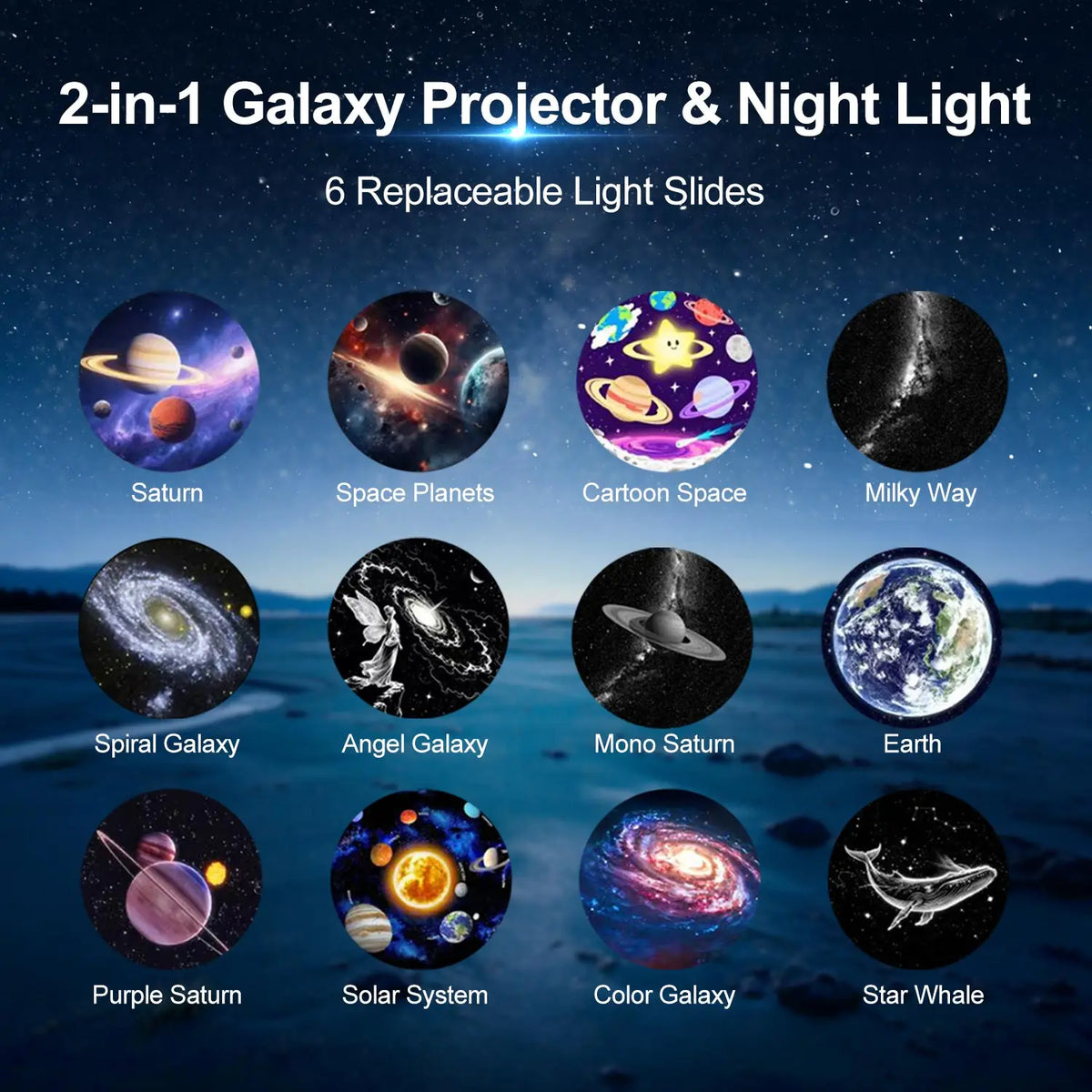 2-in-1 USB Ambient Replaceable multi-lamp Films Atmosphere