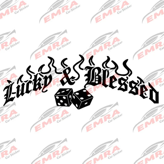 For Windshield Rear Window Lucky Blessed Sticker Banner Jdm
