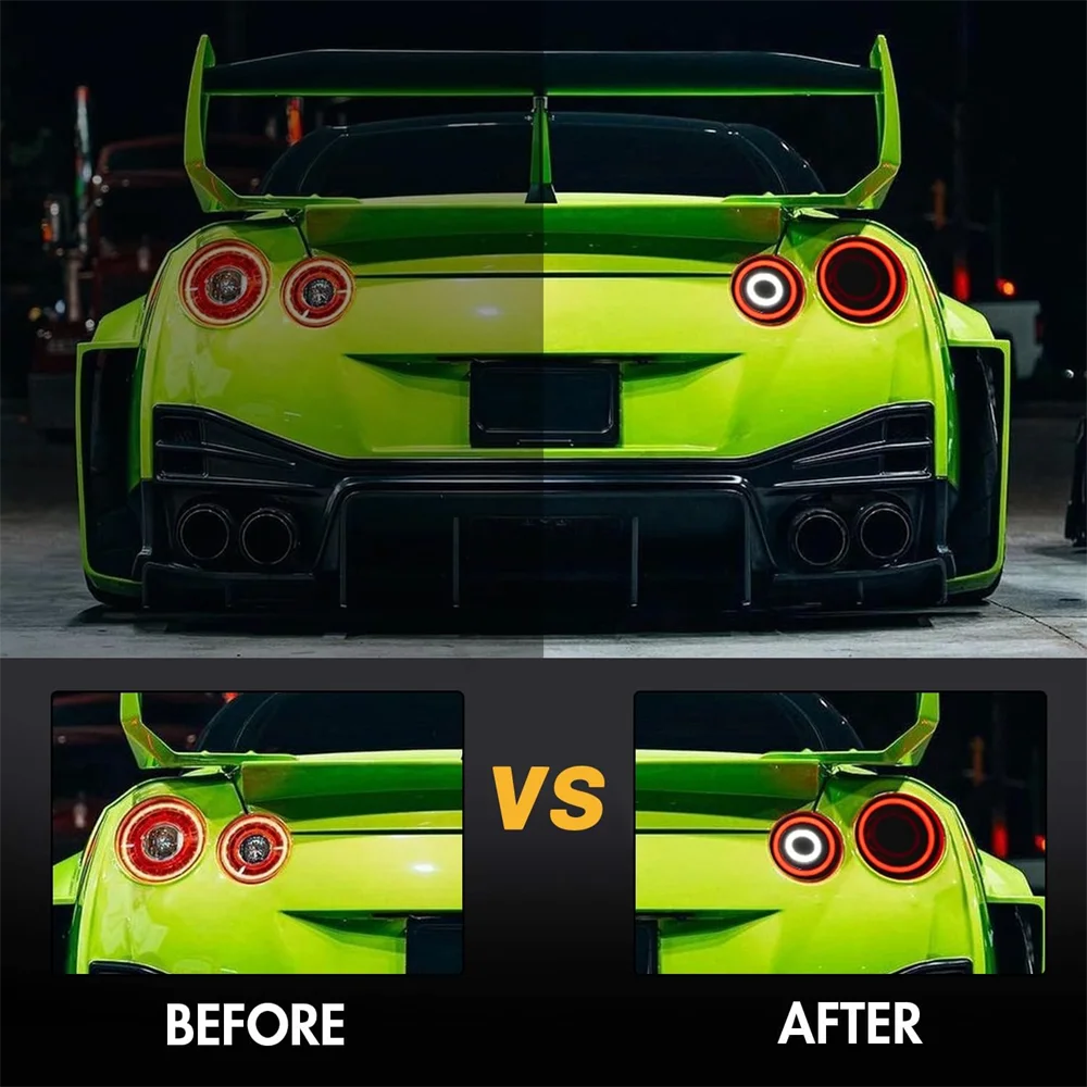 For Nissan Gtr GT-R R35 2009 Pair Taillights 2010 Taillamp Rear
