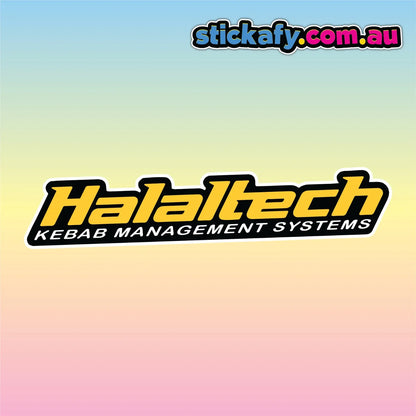 1PC Halaltech Funny Parody Waterproof Vinyl Sticker Bumper Window