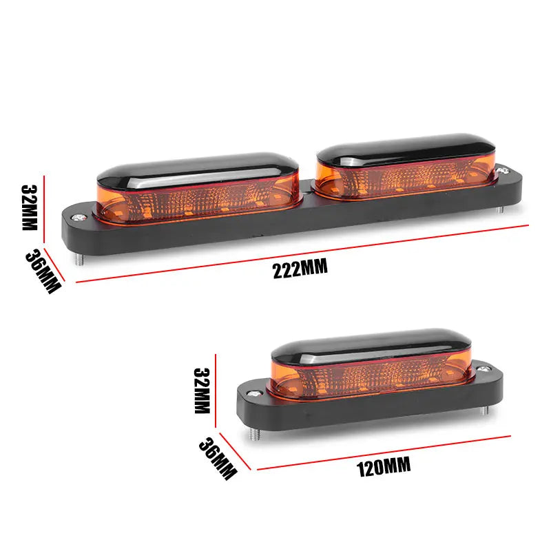 For Scania Volvo 12V 24V 360 Strobe Yellow Emergency Flashing