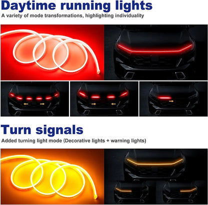 Daytime Running Strip Start Scan Yellow Turn Signal Indicator