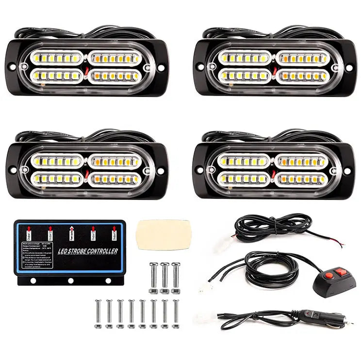 Laikesi 4-unit Synchronous Emergency Flashing Kit Ultra Thin