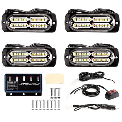 Laikesi 4-unit Synchronous Emergency Flashing Kit Ultra Thin