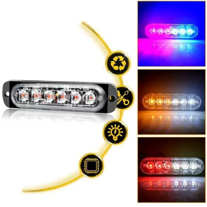 4PCS Emergency Strobe Warning Flashing Caution Construction