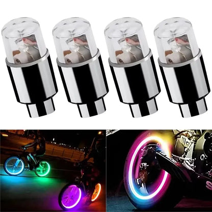 8PCS Colorful Wheel Tire Valve Motorcycle Caps Dustproof Bicycle