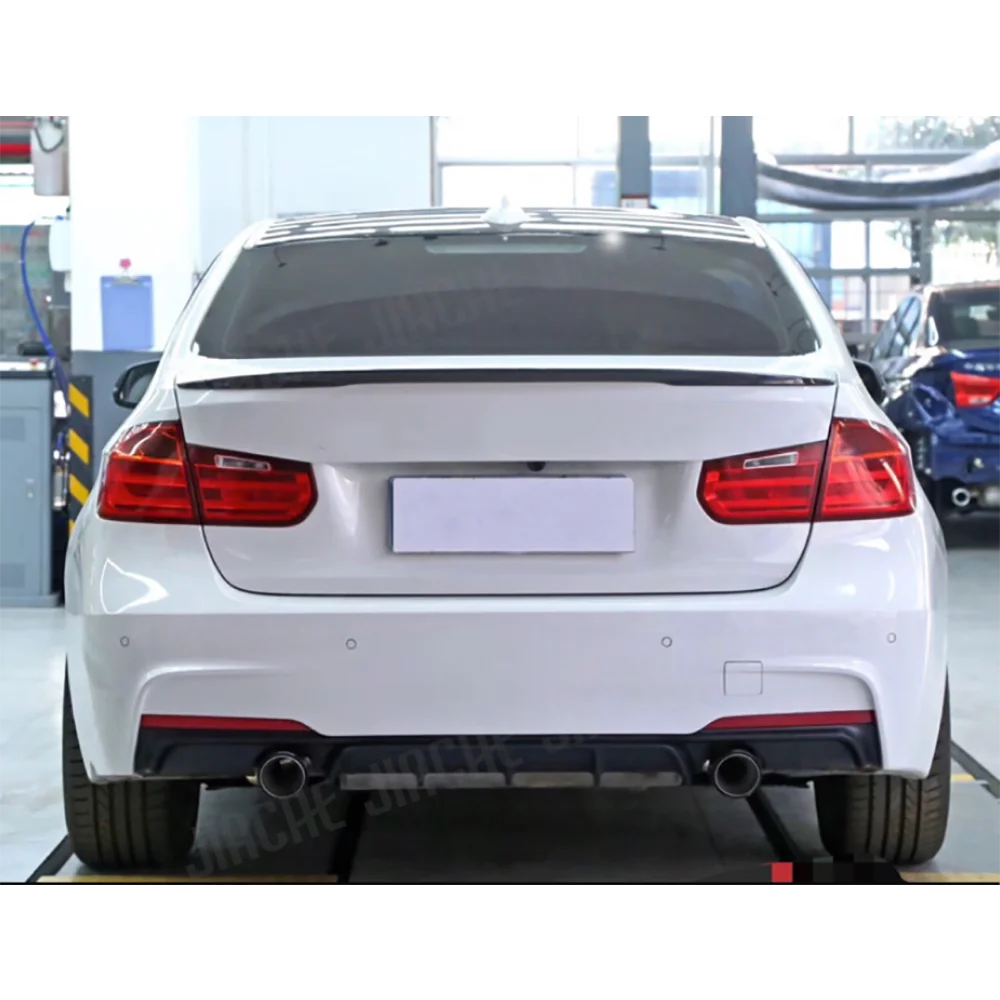 For BMW 3 Series F30 M ABS Carbon Look Rear Diffuser Bumper
