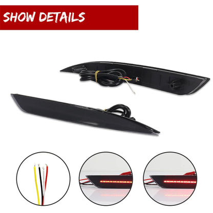 For Kia Optima K5 Rear Bumper Reflector Tail Brake Red Fog W