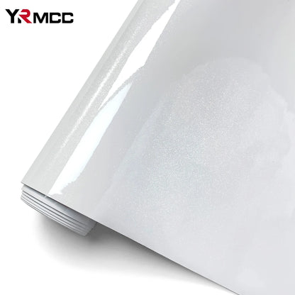Pet Stickers Glossy Adhesive Vinyl Wrap Pearl White self-adhesive
