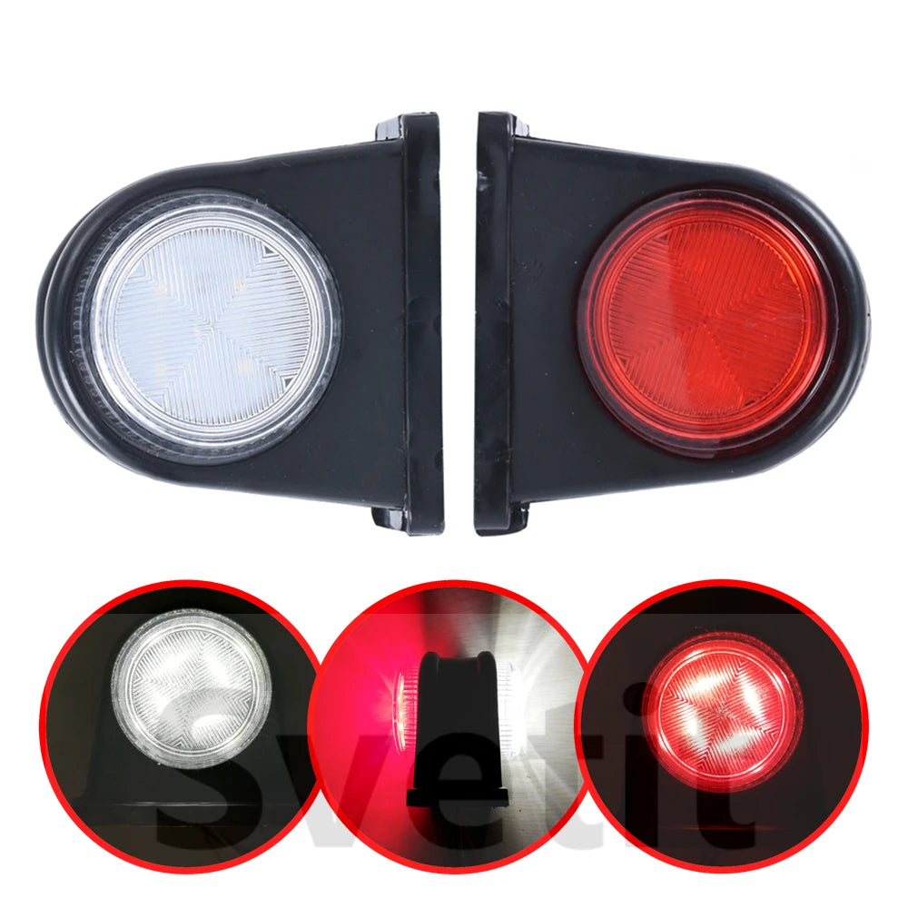 2PCS Parking Trailer Position 12V 24V Side Marker Truck
