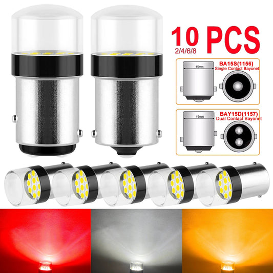 1156 ba15s 1157 bay15d Bulb 12V 3030-10smd Super Bright