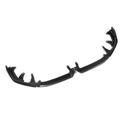 For BMW 5 Series G60 G68 Real Dry Carbon Fiber Front Diffuser