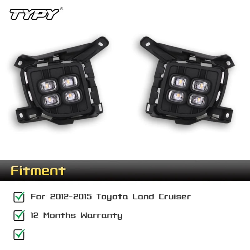 For Toyota Land Cruiser FJ200 LC200 Typy Front Bumper Fog
