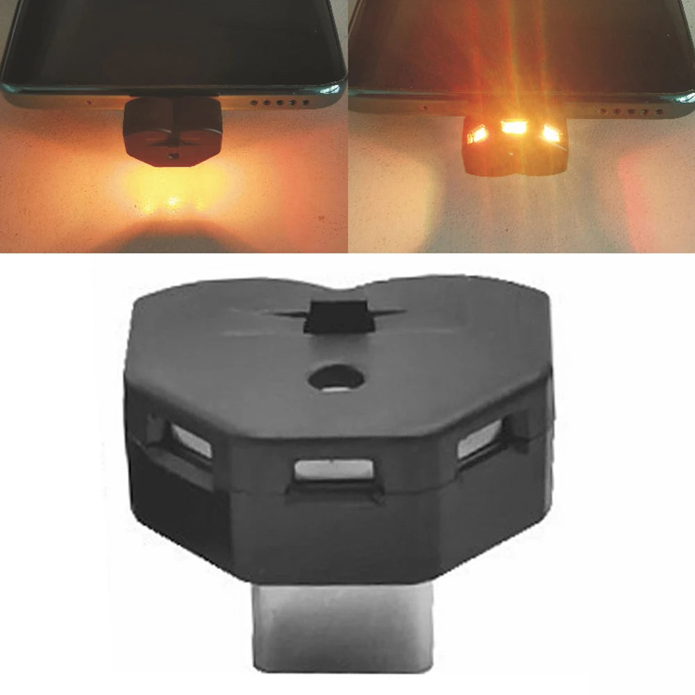 2PCS MINI type-c Atmosphere Ambient Night Neon Interior Emergency