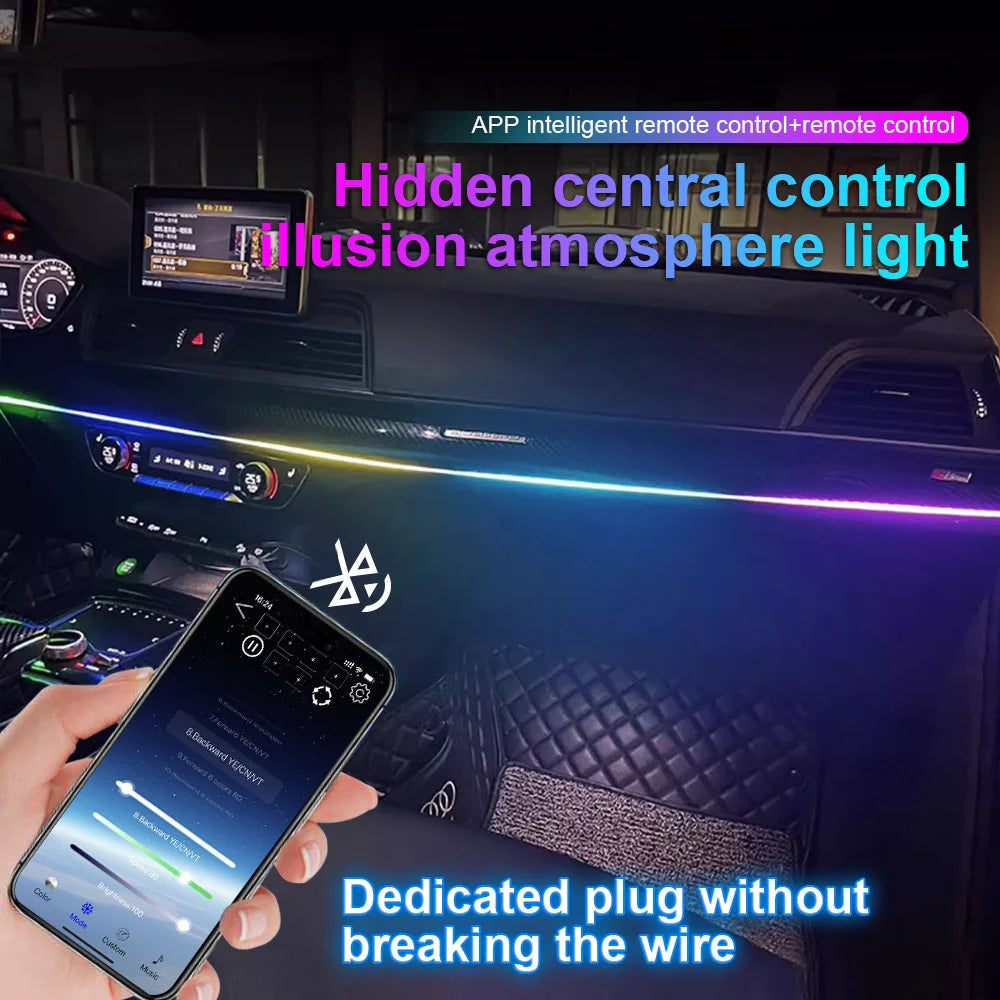 For Tesla Model 3 Y S In Dynamic Neon RGB Ambient Lighting