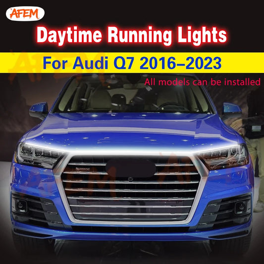 For Audi Q7 2016-2023 Universal Auto Hood Ambient Strip Daytime