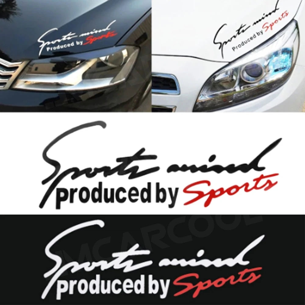 For Audi Sports Stickers Emblem Badge Decal Bonnet BMW Benz