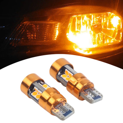1pair T10 12V Signal Orange Amber Position Parking City