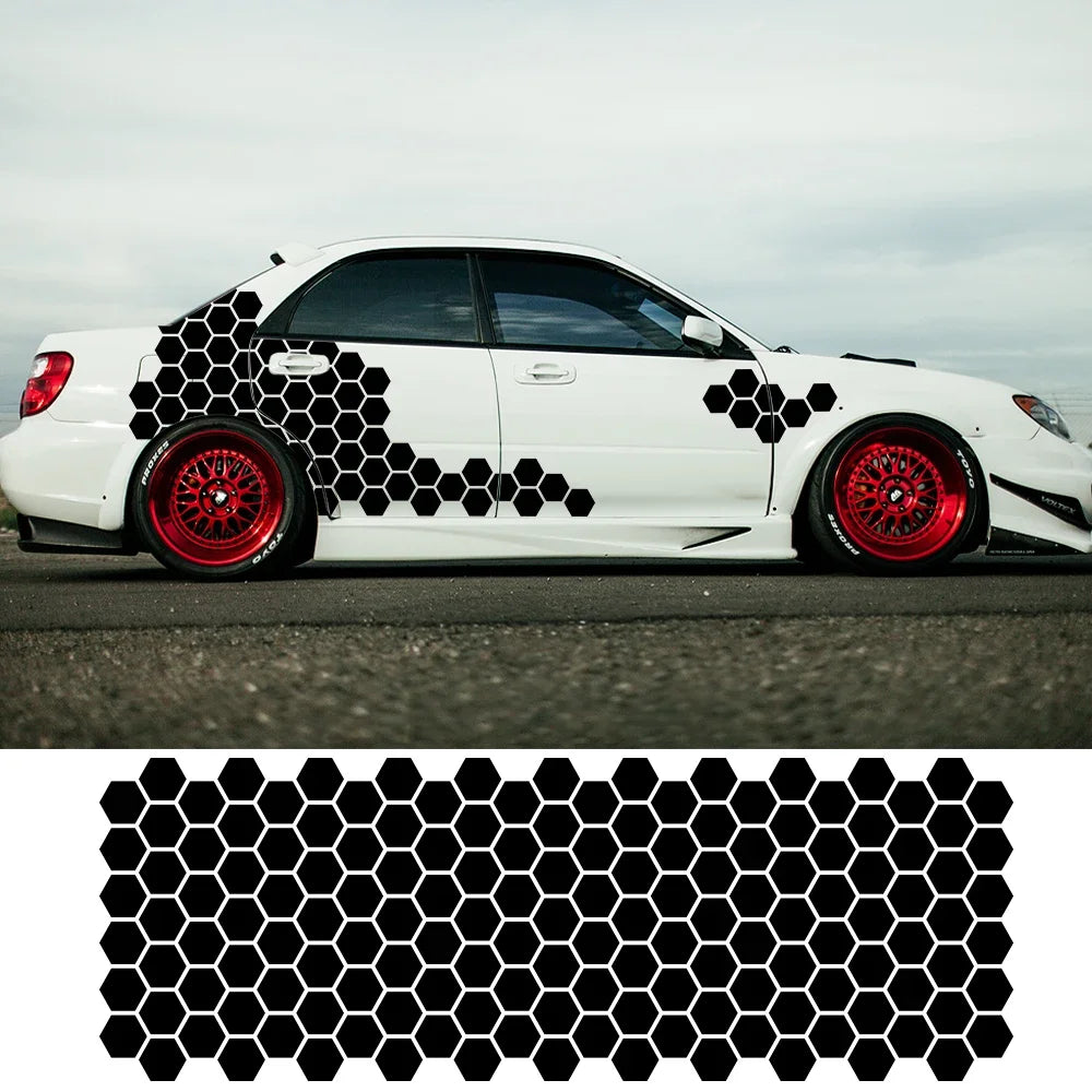 Camouflage Kit Solid Hexagon Honeycomb Graphics Truck Body Side