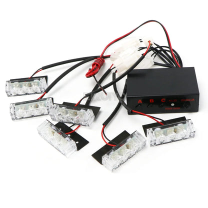 Front Grille Strobe 12V Flashing Emergency Warning Flash Signal