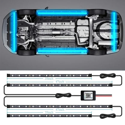 Underglow Neon Bottom Atmosphere Underbar Strip RGB Colorful