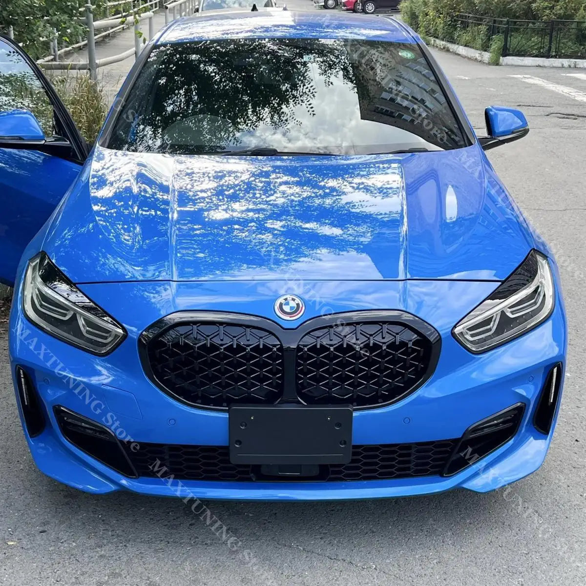 For BMW 1 Series F40 Hatchback 2PCS Front Headlight Eyebrows