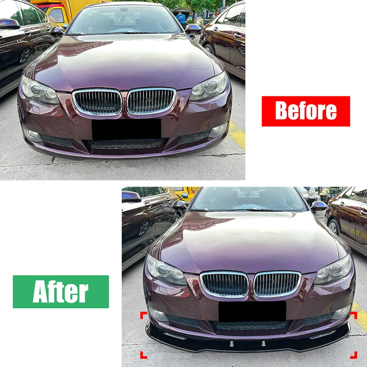 For BMW 3 Series E92 E93 Front Bumper Lip Spoiler Canard